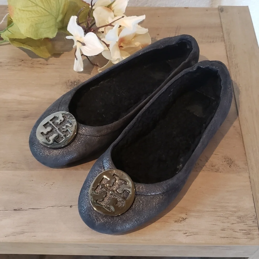 Tory Burch Fur Lined Leather Flats Womens Career